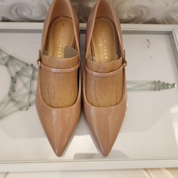 Marc Fisher LTD Patent Leather "Luccie" Pumps. Light Natural. NIB. Size 7 - Picture 4 of 14